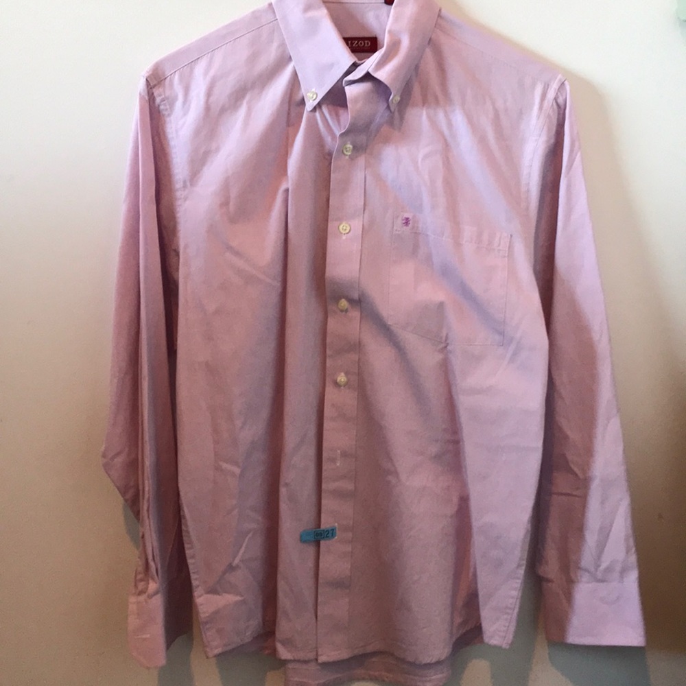Izod button down shirt pink size small